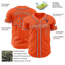 Laden Sie das Bild in den Galerie-Viewer, Custom Orange White-Navy Authentic Baseball Jersey
