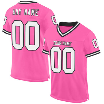 Custom Football Pink Jerseys Cheap Design Team Football Pink Jerseys Fast Shipping 2024 CustomJerseysPro