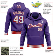 Загрузить изображение в средство просмотра галереи, Custom Stitched Purple White-Red Sports Pullover Sweatshirt Hoodie
