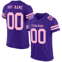 Charger l&#39;image dans la galerie, Custom Purple Light Pink Mesh Authentic Football Jersey
