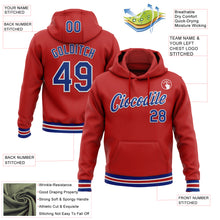 Загрузить изображение в средство просмотра галереи, Custom Stitched Red Royal-White Sports Pullover Sweatshirt Hoodie
