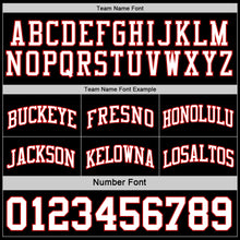 Load image into Gallery viewer, Custom Reversible Black White-Red Double Side Authentic Basketball Jersey
