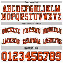 Load image into Gallery viewer, Custom Reversible Black Orange-White Double Side Authentic Basketball Jersey
