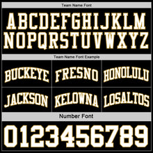 Load image into Gallery viewer, Custom Reversible Black White-Old Gold Double Side Authentic Basketball Jersey
