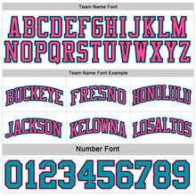 Load image into Gallery viewer, Custom Reversible Black Pink-Teal Double Side Authentic Basketball Jersey
