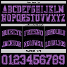 Load image into Gallery viewer, Custom Reversible Black Medium Purple Double Side Authentic Basketball Jersey
