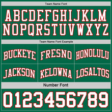 Load image into Gallery viewer, Custom Red White-Kelly Green Reversible Double Side Basketball Jersey
