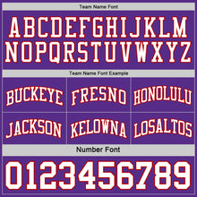 Laden Sie das Bild in den Galerie-Viewer, Custom Red White-Purple Reversible Double Side Basketball Jersey
