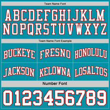 Load image into Gallery viewer, Custom Red White-Teal Reversible Double Side Basketball Jersey
