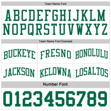 Load image into Gallery viewer, Custom Reversible Kelly Green White Double Side Basketball Jersey
