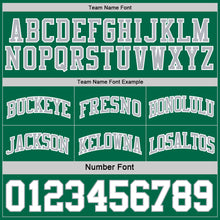 Load image into Gallery viewer, Custom Reversible Kelly Green White-Gray Double Side Basketball Jersey
