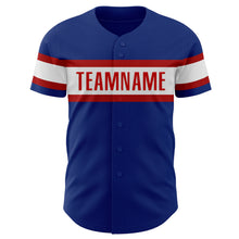 Загрузить изображение в средство просмотра галереи, Custom Royal White-Red Authentic Baseball Jersey
