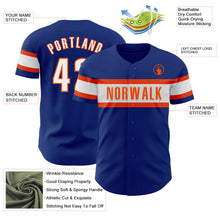 Charger l&#39;image dans la galerie, Custom Royal White-Orange Authentic Baseball Jersey
