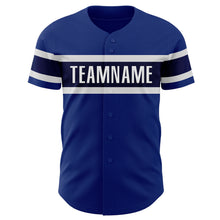 Загрузить изображение в средство просмотра галереи, Custom Royal Navy-White Authentic Baseball Jersey
