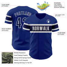 Charger l&#39;image dans la galerie, Custom Royal Navy-White Authentic Baseball Jersey
