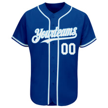 Загрузить изображение в средство просмотра галереи, Custom Royal White-Light Blue Authentic Baseball Jersey
