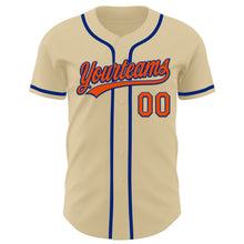 Charger l&#39;image dans la galerie, Custom Sand Orange-Royal Authentic Baseball Jersey
