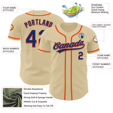 Laden Sie das Bild in den Galerie-Viewer, Custom Sand Royal-Orange Authentic Baseball Jersey
