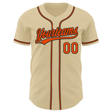 Загрузить изображение в средство просмотра галереи, Custom Sand Orange-Black Authentic Baseball Jersey
