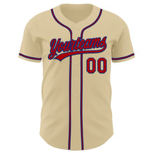 Загрузить изображение в средство просмотра галереи, Custom Sand Red-Royal Authentic Baseball Jersey
