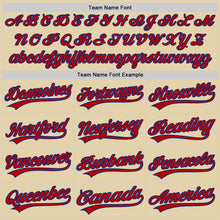 Load image into Gallery viewer, Custom Sand Red-Royal Authentic Baseball Jersey
