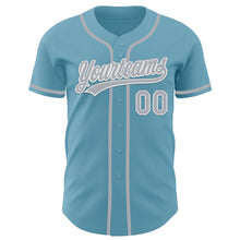 Charger l&#39;image dans la galerie, Custom Shadow Blue Gray-White Authentic Baseball Jersey
