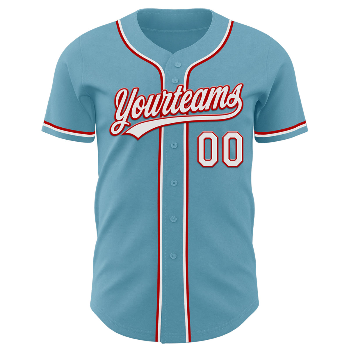 2024 Cheap Custom Shadow Blue White-Red Authentic Baseball Jersey Free ...