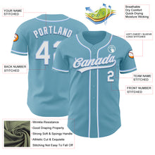 Load image into Gallery viewer, Custom Shadow Blue White-Light Blue Authentic Baseball Jersey
