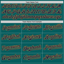 Load image into Gallery viewer, Custom Teal Navy-Old Gold Authentic Sleeveless Baseball Jersey
