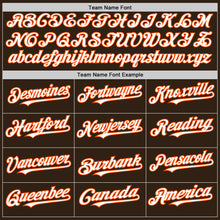 Load image into Gallery viewer, Custom Brown White-Orange Authentic Sleeveless Baseball Jersey
