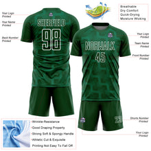 Загрузить изображение в средство просмотра галереи, Custom Green White Lines Sublimation Soccer Uniform Jersey
