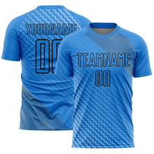 Charger l&#39;image dans la galerie, Custom Lakes Blue Black Geometric Shapes Sublimation Soccer Uniform Jersey
