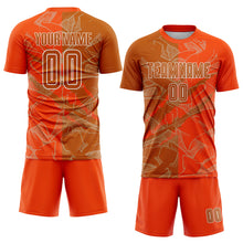 Charger l&#39;image dans la galerie, Custom Graffiti Pattern Texas Orange-Orange Scratch Sublimation Soccer Uniform Jersey
