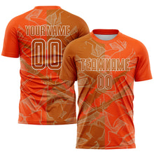 Charger l&#39;image dans la galerie, Custom Graffiti Pattern Texas Orange-Orange Scratch Sublimation Soccer Uniform Jersey
