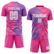 Load image into Gallery viewer, Custom Graffiti Pattern Medium Purple-Pink Scratch Sublimation Soccer Uniform Jersey
