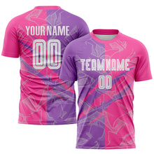 Load image into Gallery viewer, Custom Graffiti Pattern Medium Purple-Pink Scratch Sublimation Soccer Uniform Jersey
