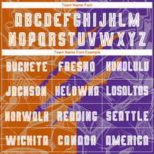 Charger l&#39;image dans la galerie, Custom Graffiti Pattern Texas Orange-Purple Scratch Sublimation Soccer Uniform Jersey
