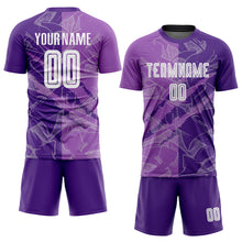 Charger l&#39;image dans la galerie, Custom Graffiti Pattern Medium Purple-Purple Scratch Sublimation Soccer Uniform Jersey
