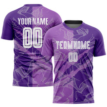 Charger l&#39;image dans la galerie, Custom Graffiti Pattern Medium Purple-Purple Scratch Sublimation Soccer Uniform Jersey
