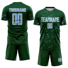 Charger l&#39;image dans la galerie, Custom Green Light Blue-Kelly Green Abstract Fragment Art Sublimation Soccer Uniform Jersey
