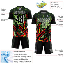 Charger l&#39;image dans la galerie, Custom Olive Red-Gold Flame Sublimation Salute To Service Soccer Uniform Jersey
