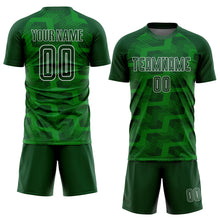 Charger l&#39;image dans la galerie, Custom Green Grass Green-White Line Sublimation Soccer Uniform Jersey
