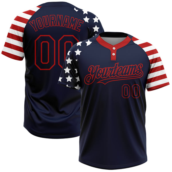 Red white and hot sale blue softball uniforms