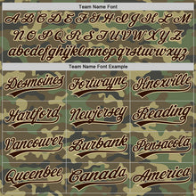 Load image into Gallery viewer, Custom Camo Brown-Cream Salute To Service Two-Button Unisex Softball Jersey
