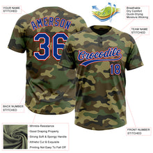 Charger l&#39;image dans la galerie, Custom Camo Royal-Red Salute To Service Two-Button Unisex Softball Jersey
