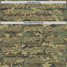 Charger l&#39;image dans la galerie, Custom Camo Olive-Cream Salute To Service Two-Button Unisex Softball Jersey
