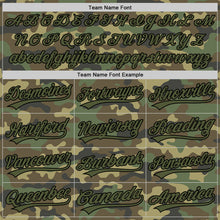 Загрузить изображение в средство просмотра галереи, Custom Camo Olive-Black Salute To Service Two-Button Unisex Softball Jersey
