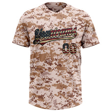 Charger l&#39;image dans la galerie, Custom Camo Vintage USA Flag-Black Salute To Service Two-Button Unisex Softball Jersey
