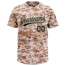 Charger l&#39;image dans la galerie, Custom Camo Black-Cream Salute To Service Two-Button Unisex Softball Jersey
