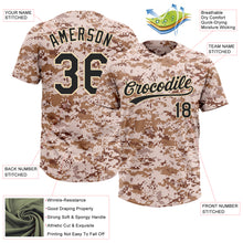 Charger l&#39;image dans la galerie, Custom Camo Black-Cream Salute To Service Two-Button Unisex Softball Jersey
